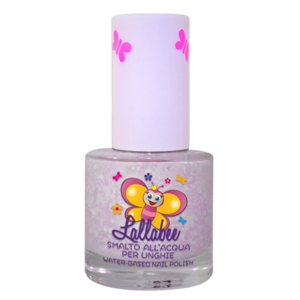 Lallabee flower glitter lys rosa med hvitt glitter