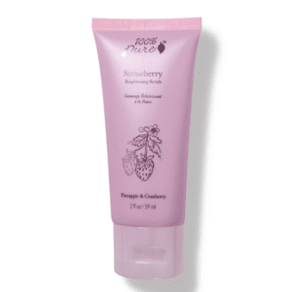 100% pure strawberry brightening scrub