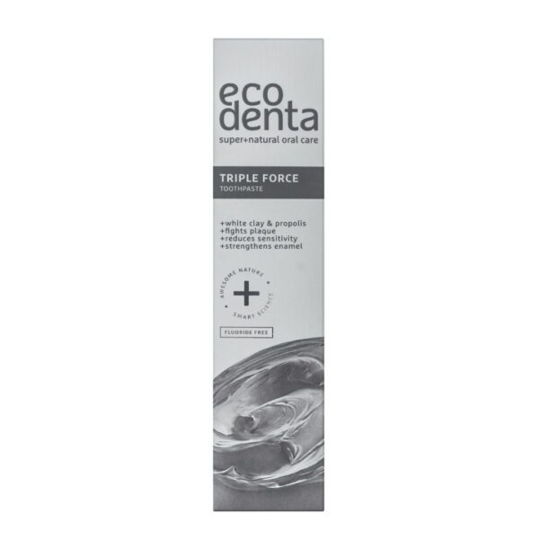 ECODENTA Triple force toothpaste with white clay and propolis