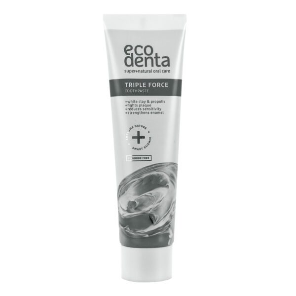 ECODENTA Triple force toothpaste with white clay and propolis