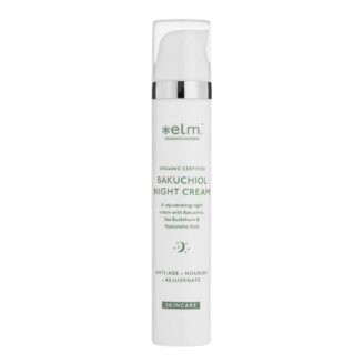 Elm organics hudpleie, bakuchiol nattkrem for anti-aldring