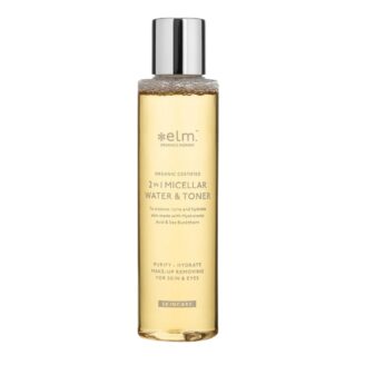 Elm organic hudpleie micellar water og toner i en 150 ml